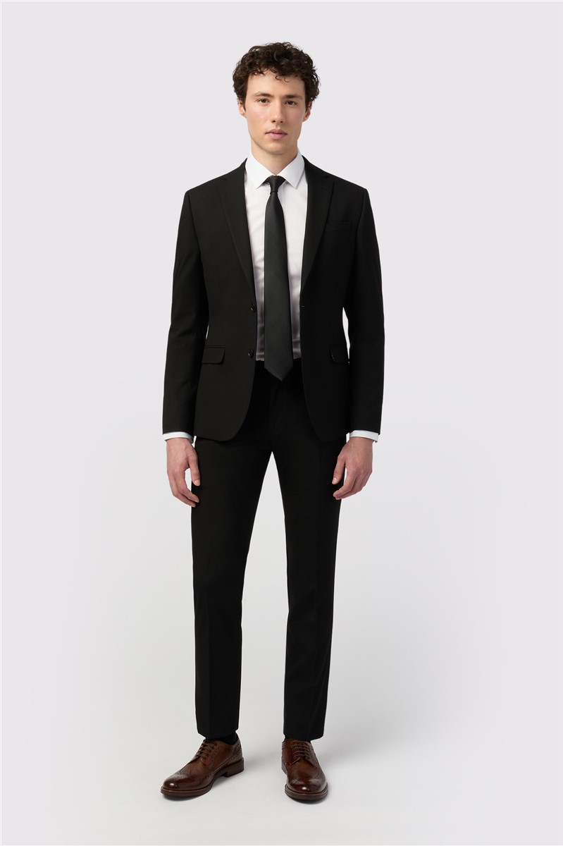  Skinny Fit Black Stretch Trousers