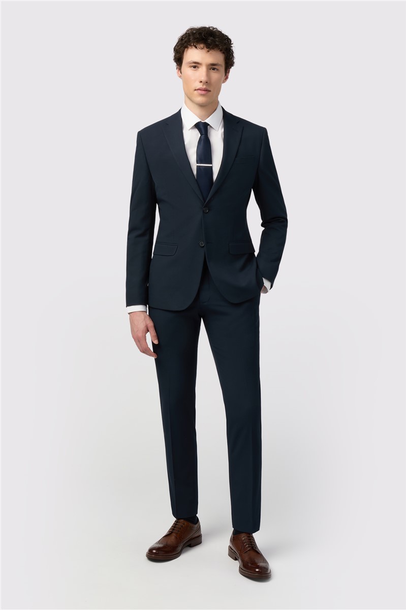  Skinny Fit Navy Stretch Suit