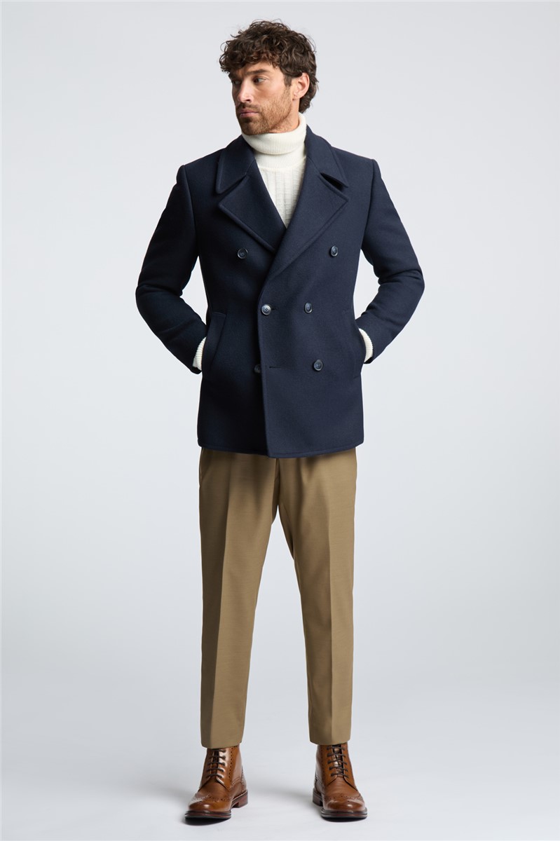  Slim Fit Navy Peacoat