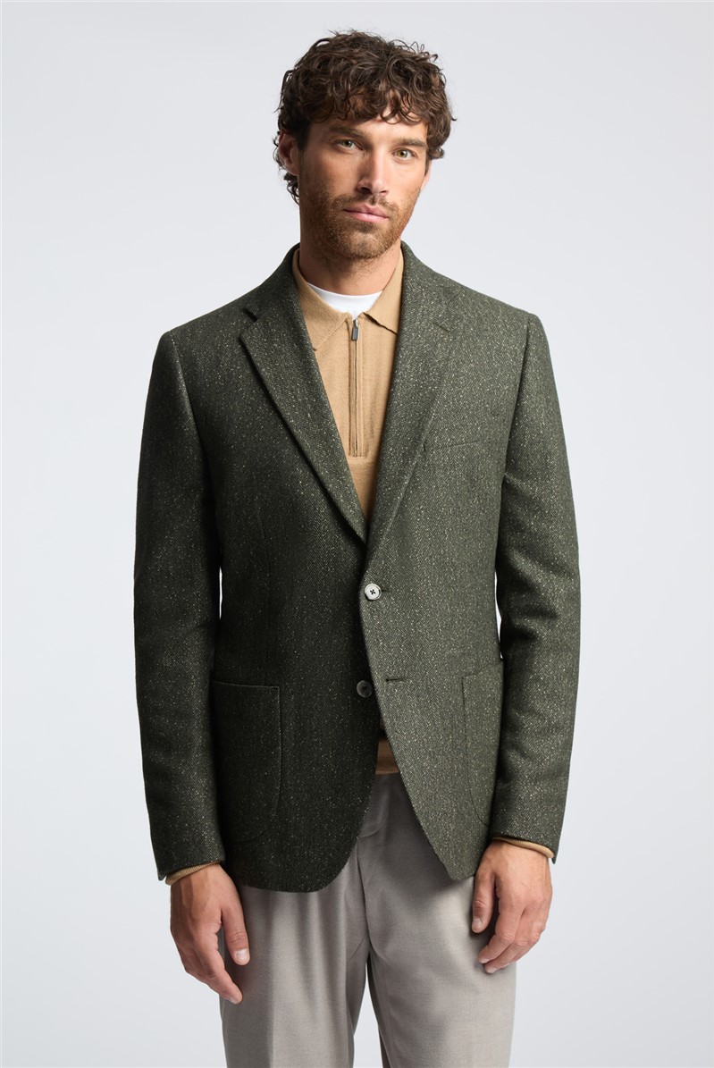 Melka Men s Green Herringbone Blazer Suit Direct