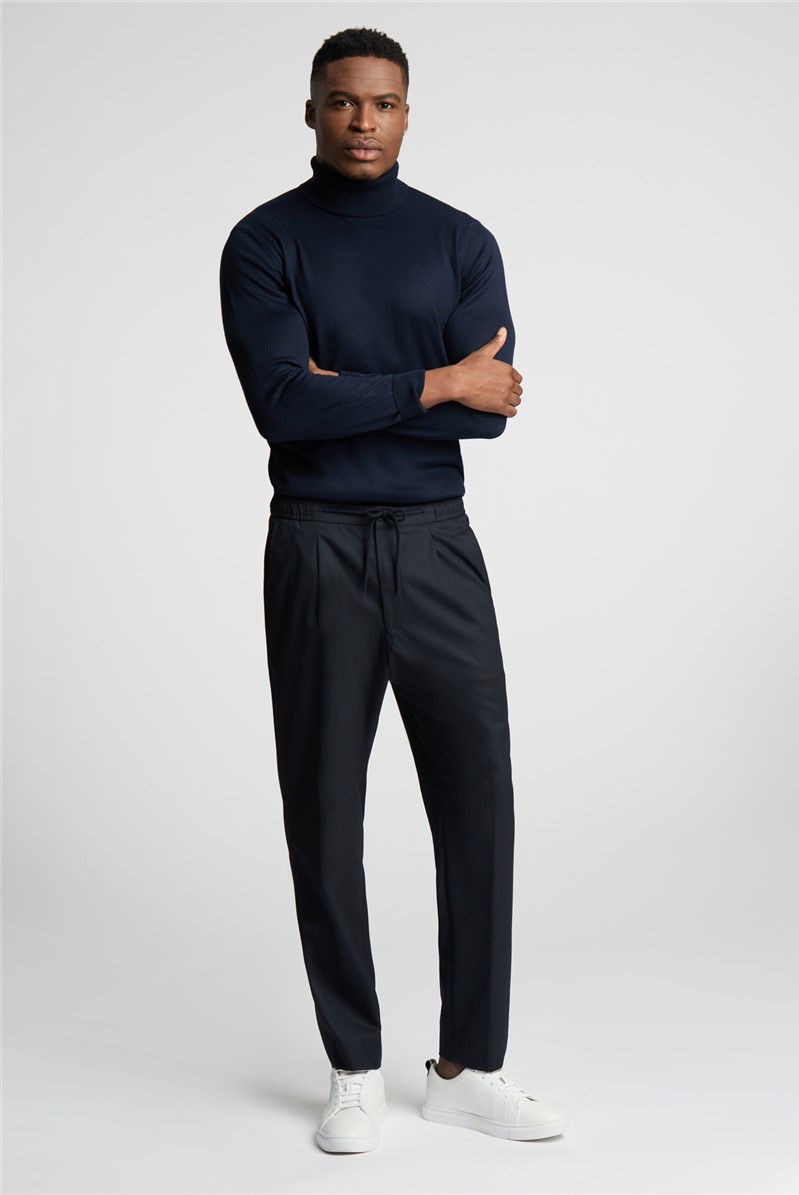  Navy Drawstring Trousers