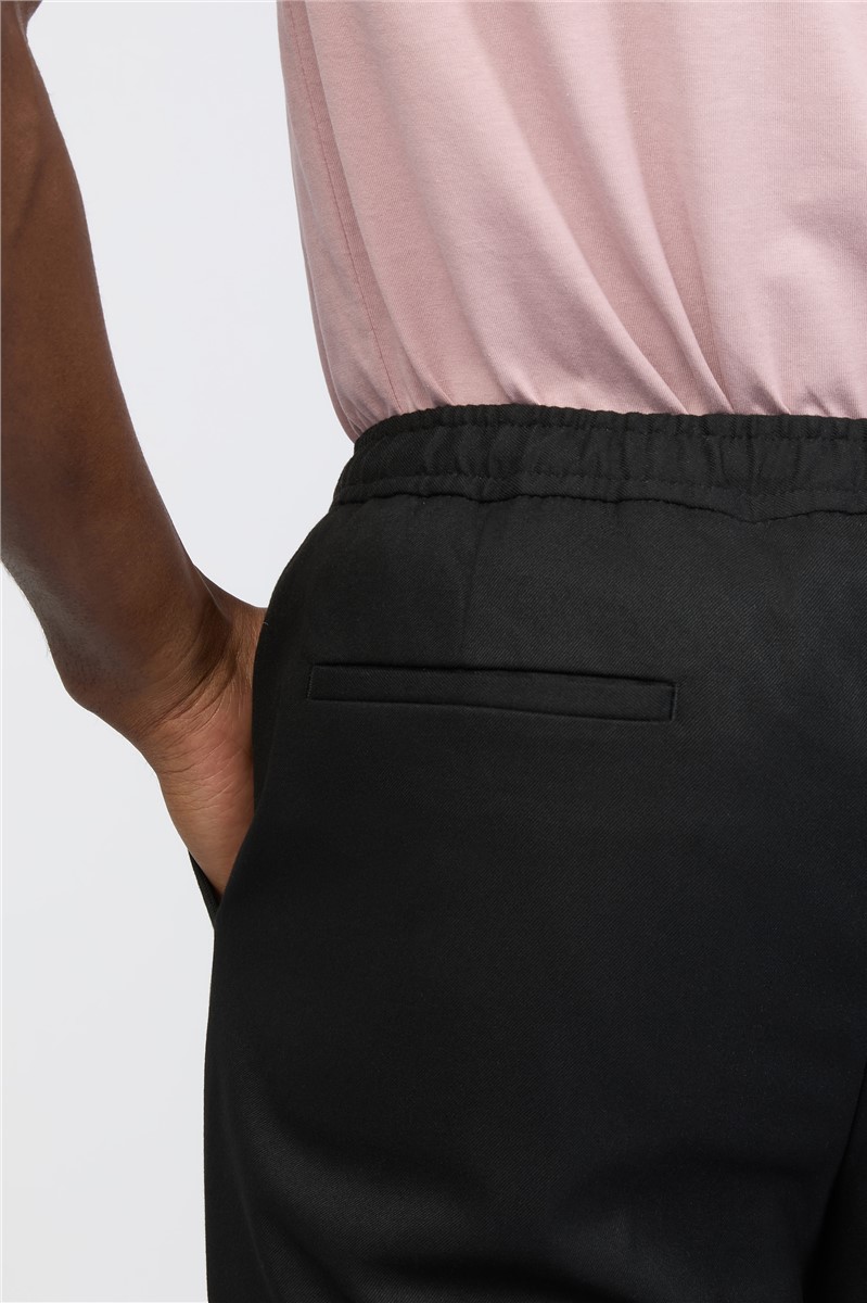  Black Drawstring Trousers