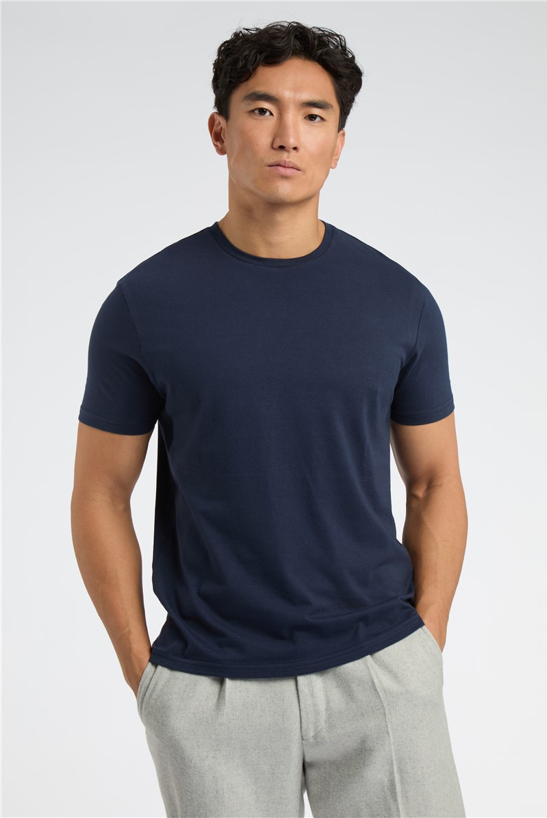  Crew Neck T-Shirt - Navy