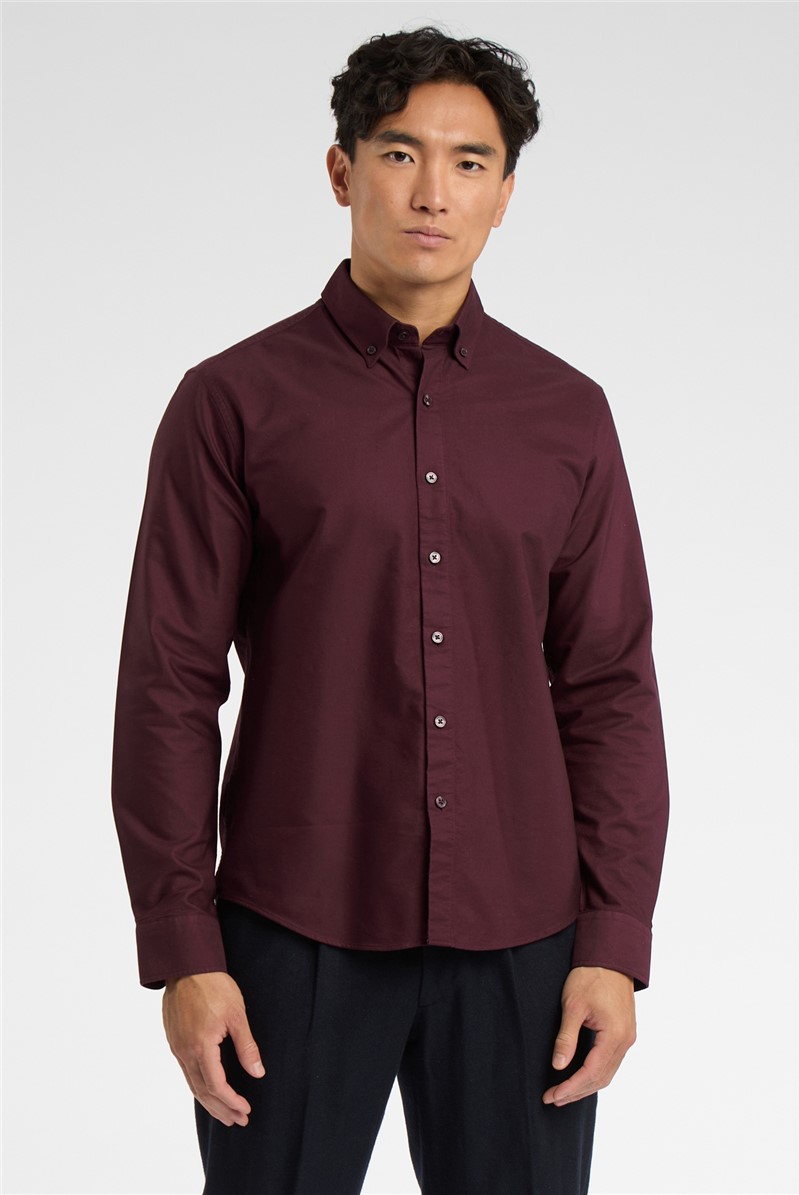  Burgundy Oxford Shirt