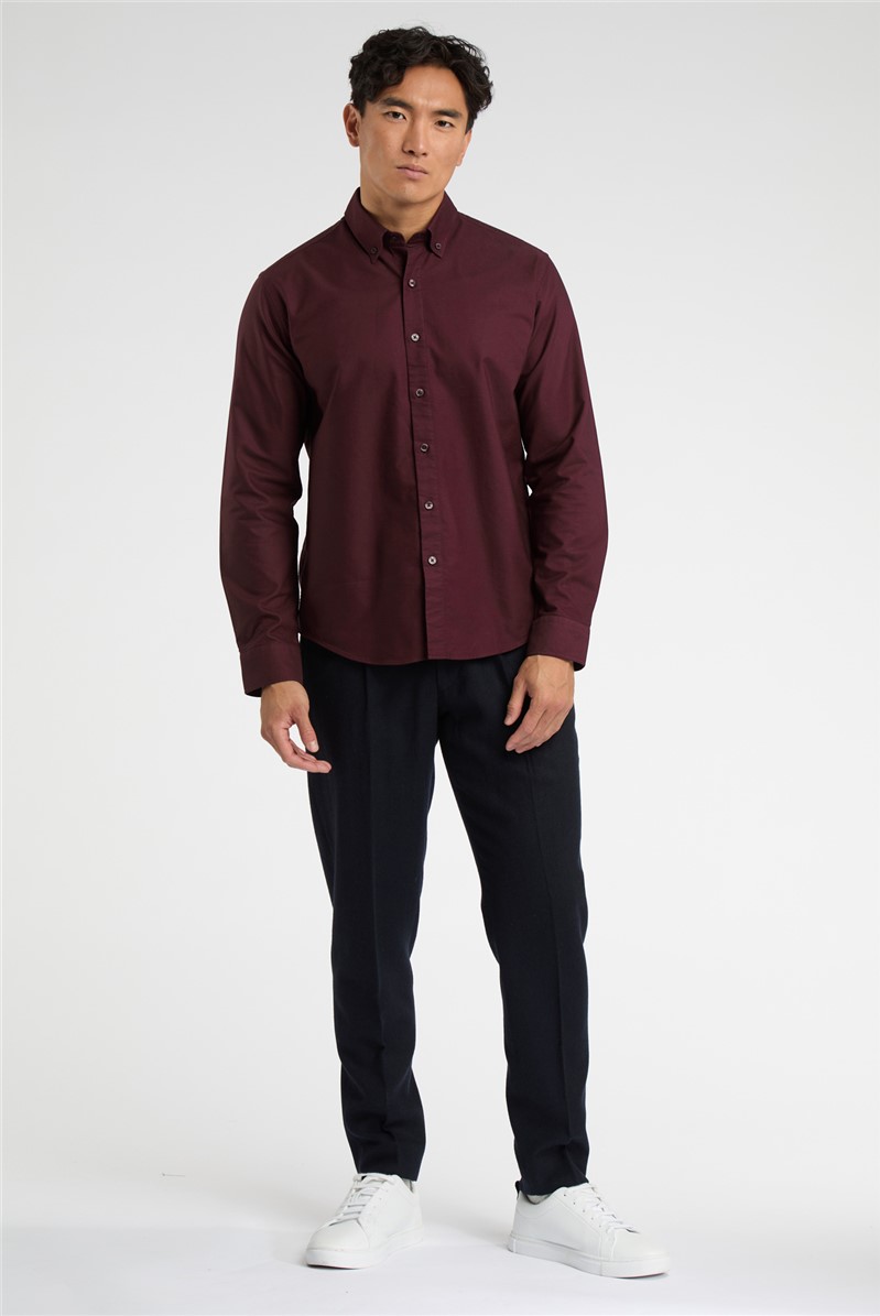  Burgundy Oxford Shirt