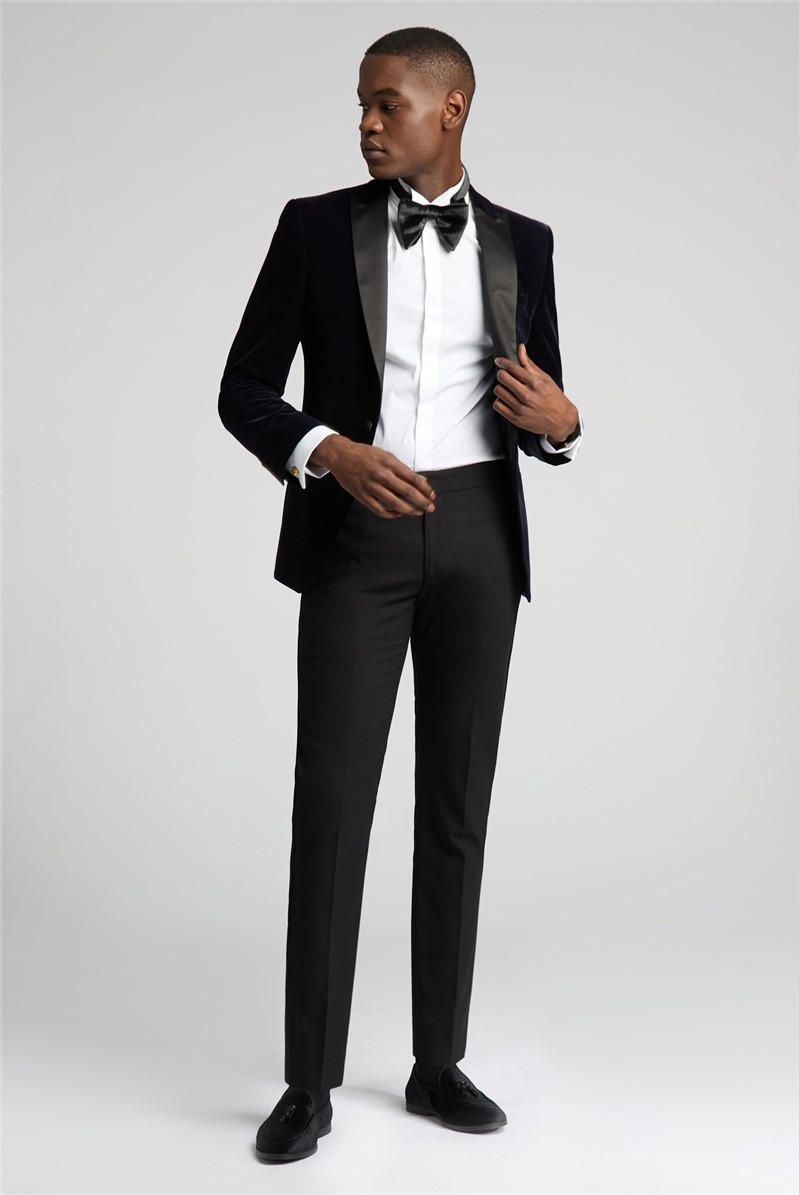  Slim Fit Navy Velvet Dresswear Suit