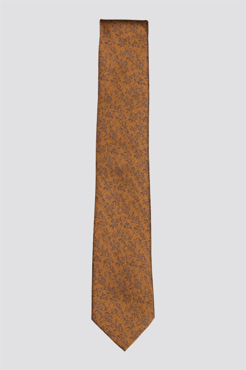  Rust Mini Floral Tie