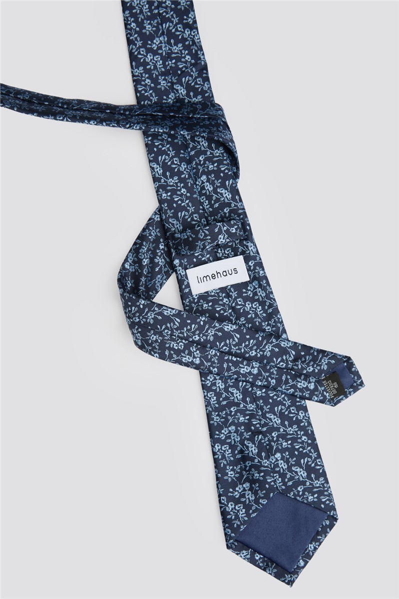  Blue Mini Floral Tie