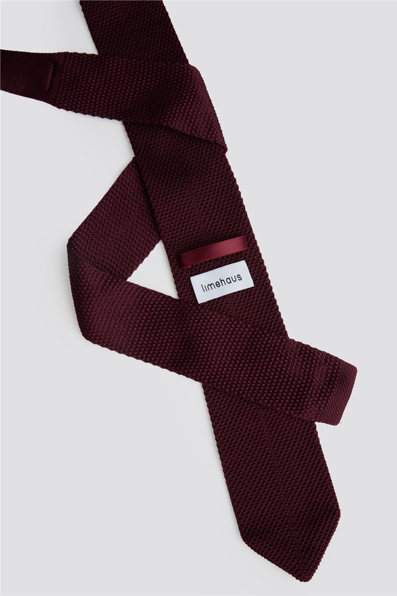  Wine Knitted Tie