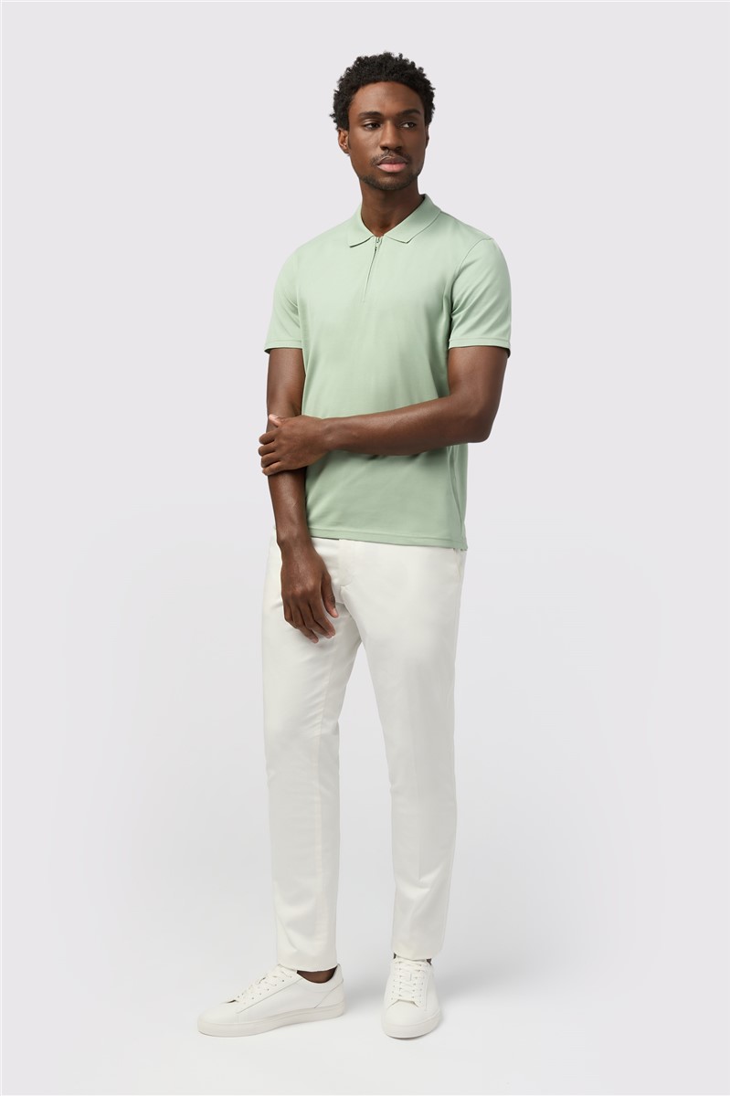  Sage Quarter Zip Jersey Polo
