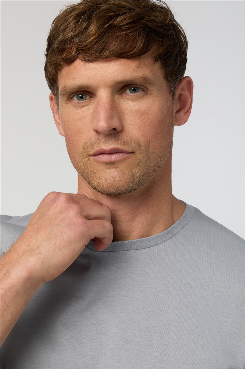  Grey Crew Neck T-Shirt