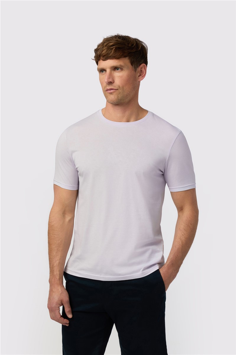  Lilac Crew Neck T-Shirt