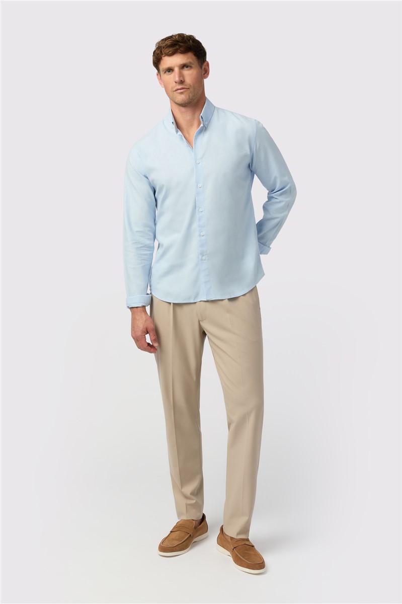  Light Blue Linen Shirt