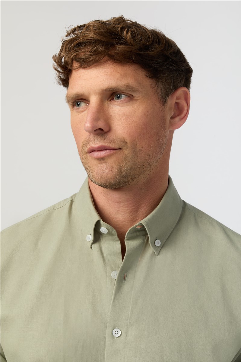  Sage Linen Shirt