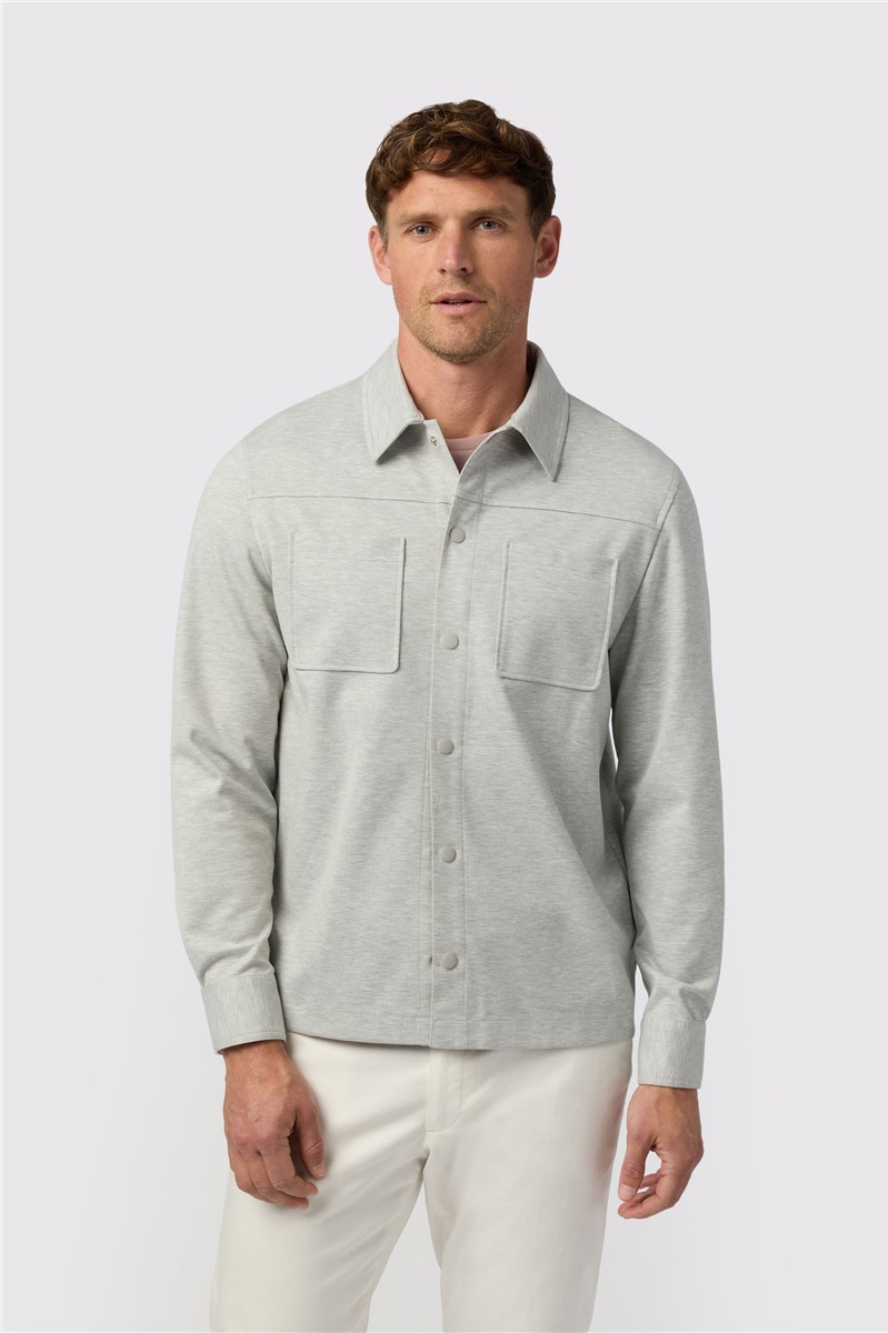  Light Grey Jersey Overshirt