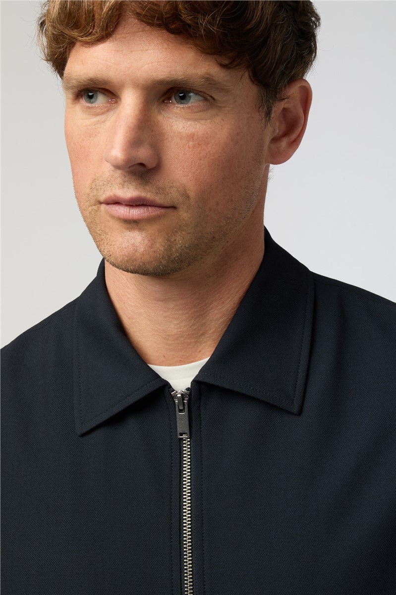  Navy Zipped Jacket