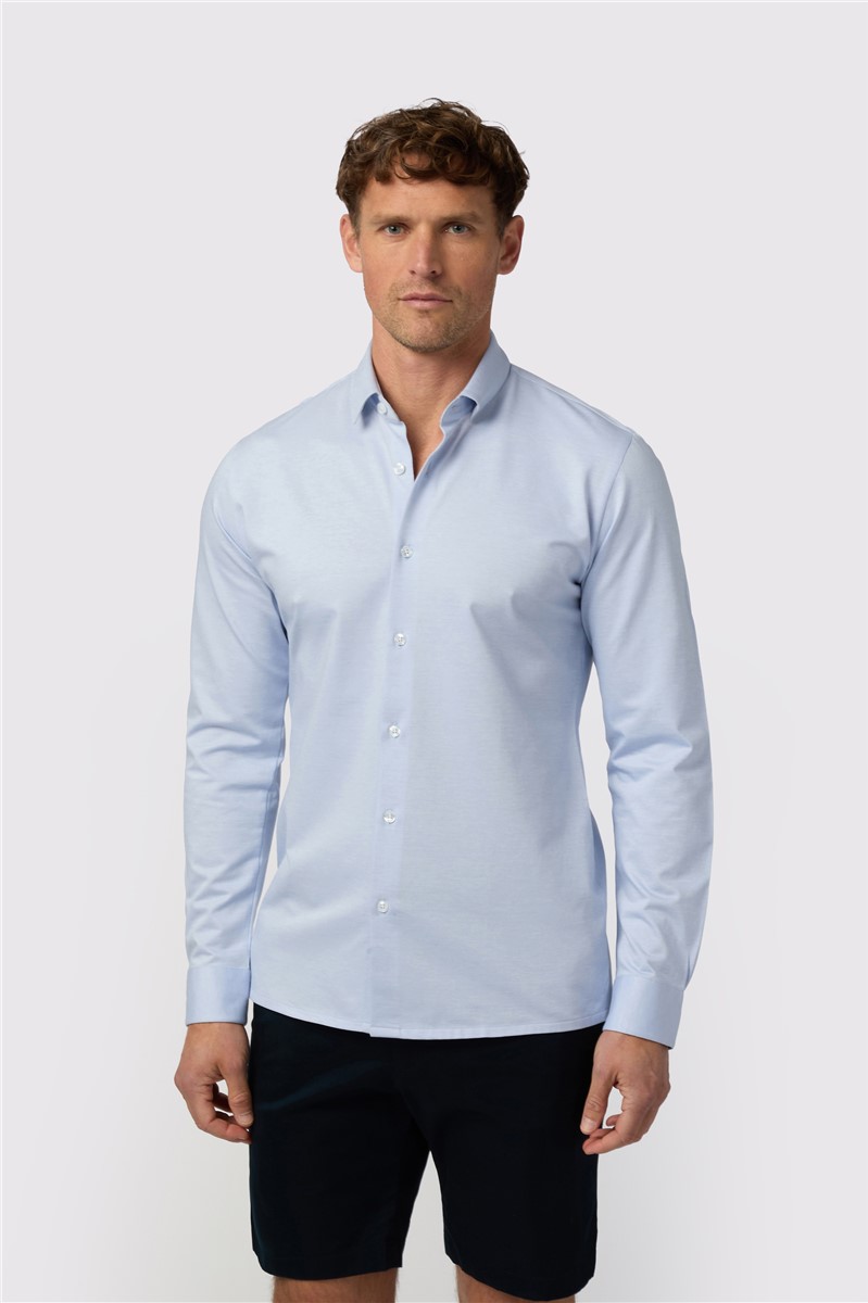  Light Blue Jersey Shirt