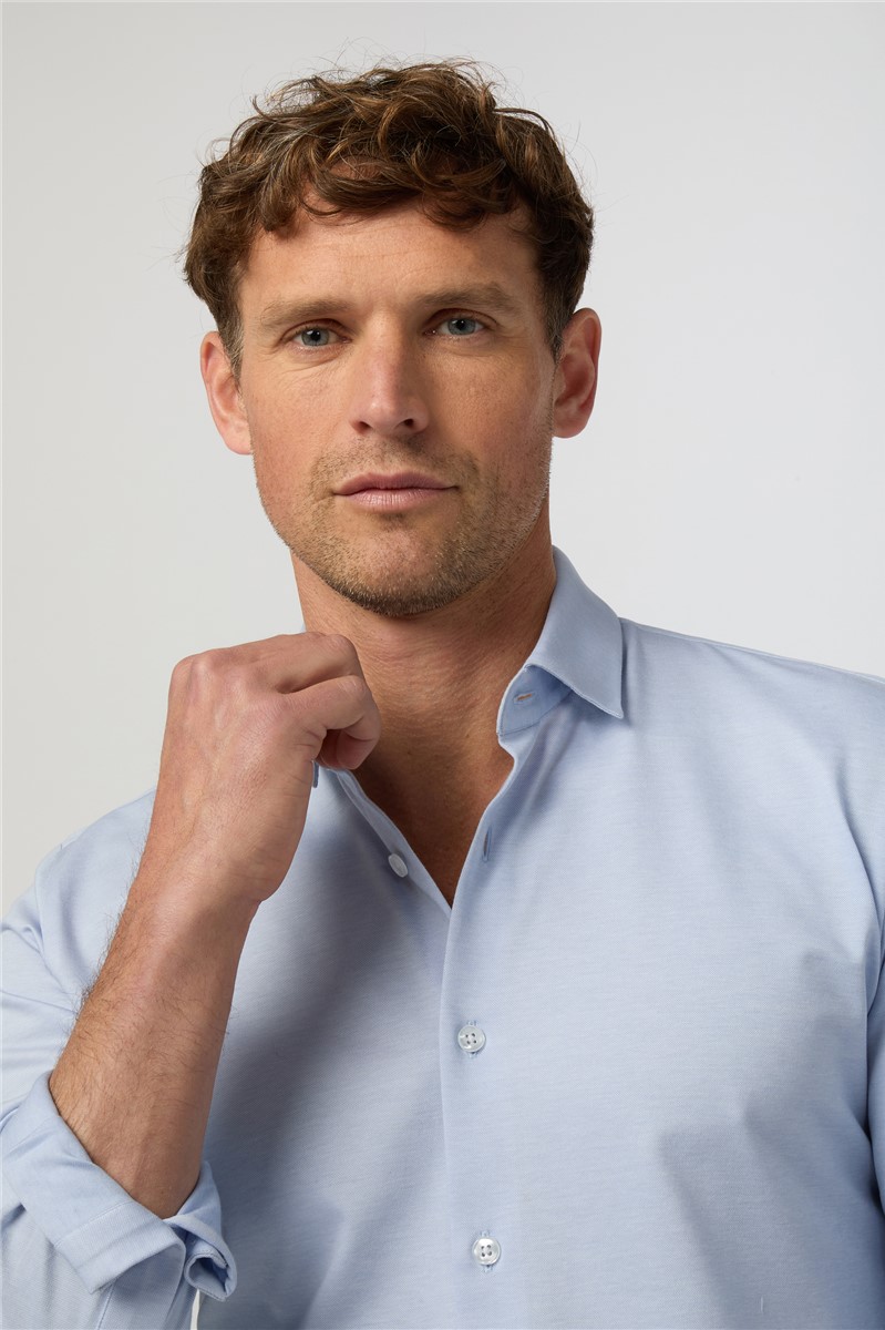  Light Blue Jersey Shirt