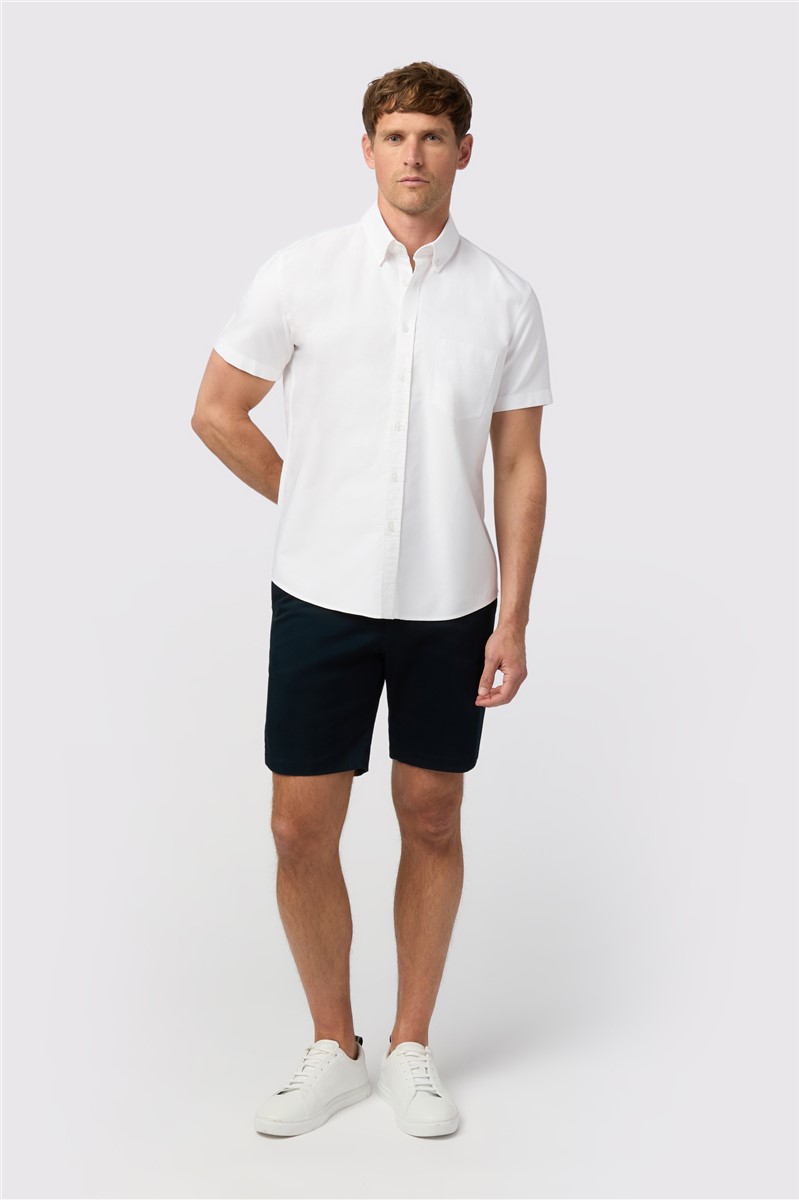  White Oxford Short Sleeve Shirt