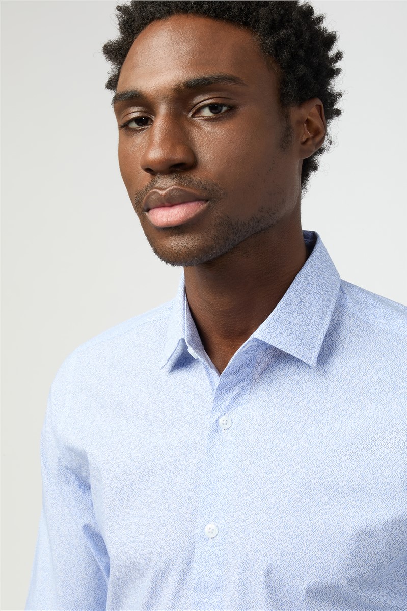  Slim Fit Dot Print Shirt