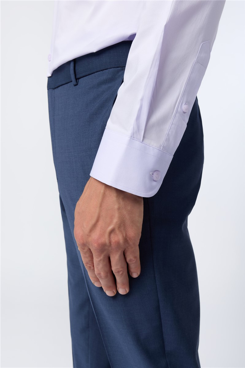  Lilac Slim Fit Stretch Shirt