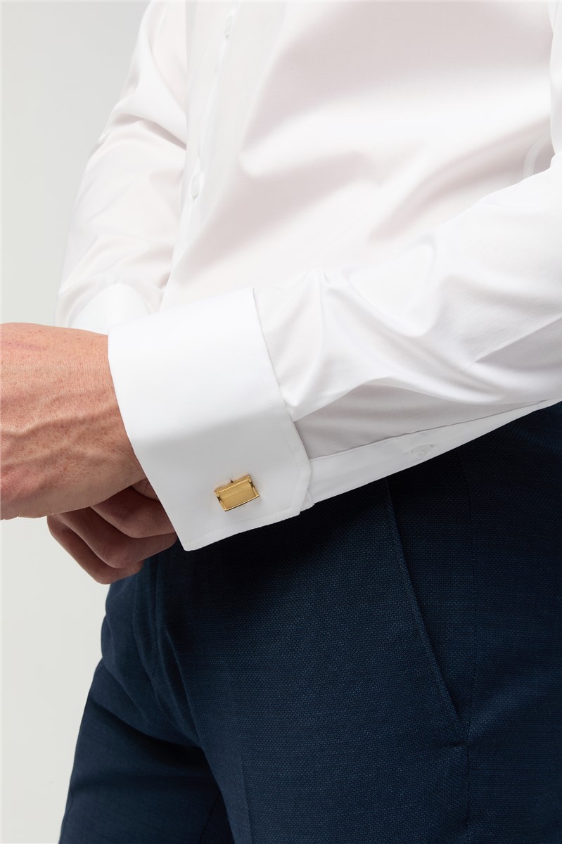  Tailored Fit Non-Iron Stretch Double Cuff Shirt