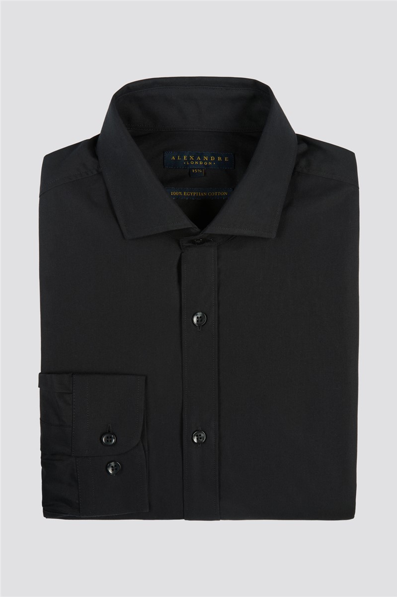  Tailored Fit Adjustable Cuff Cutaway Collar Shirt