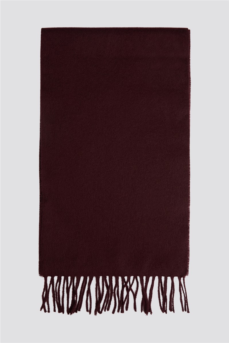  Merino Wool Claret Scarf