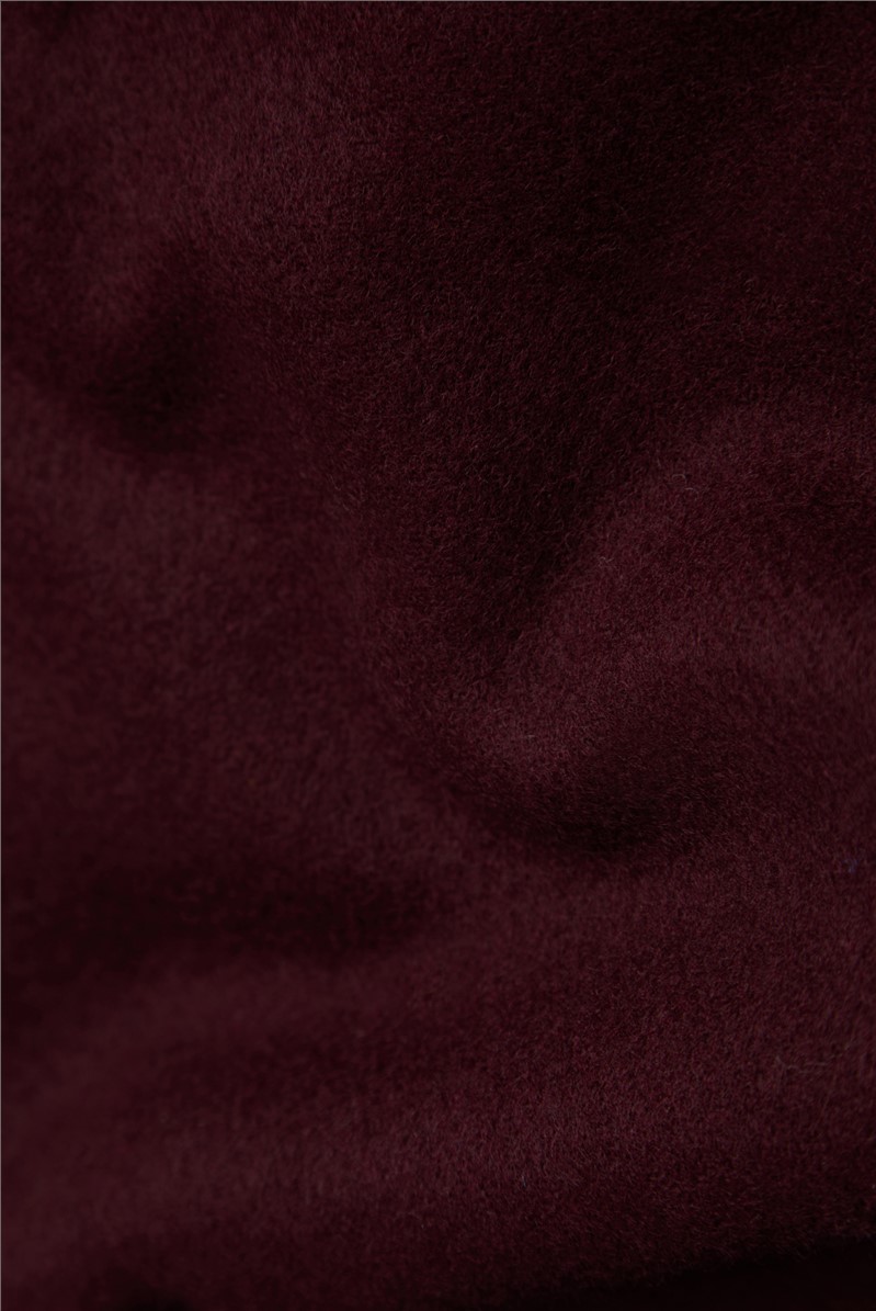  Merino Wool Claret Scarf