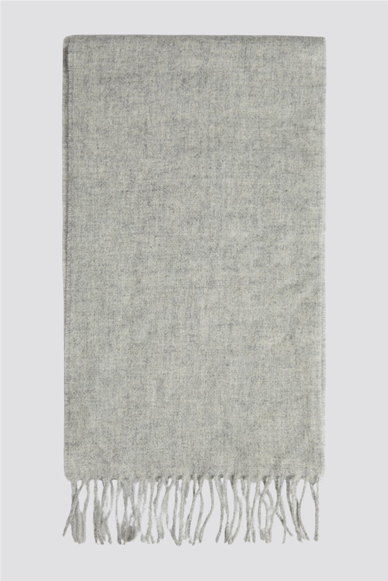  Merino Wool Silver Grey Scarf