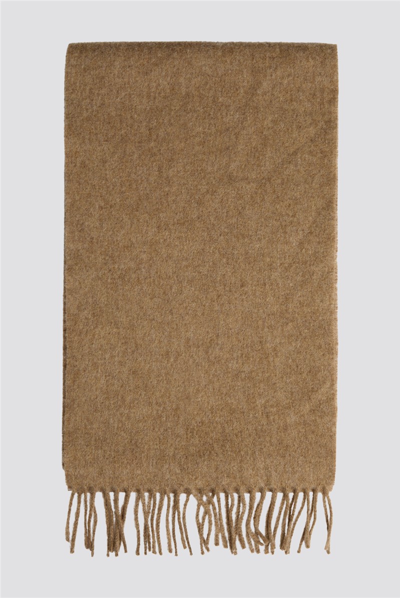  Merino Wool Camel Scarf