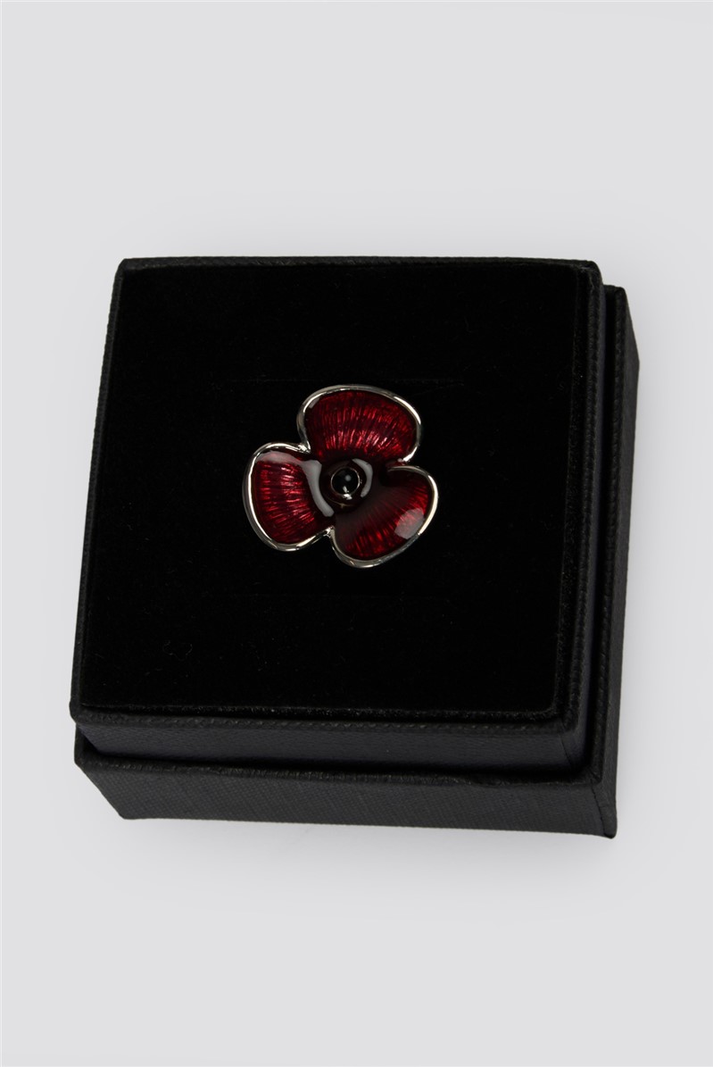 Poppy Lapel Pin Badge