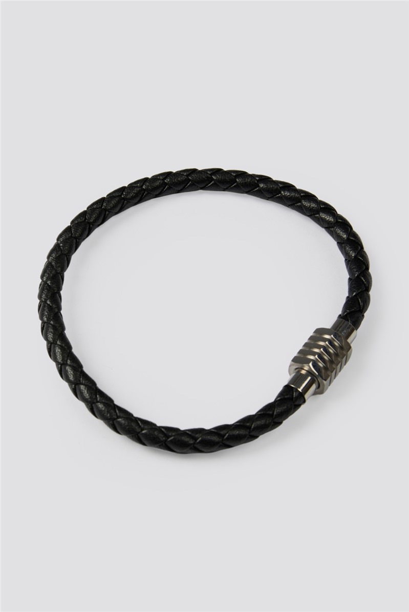 Black Leather Bracelet