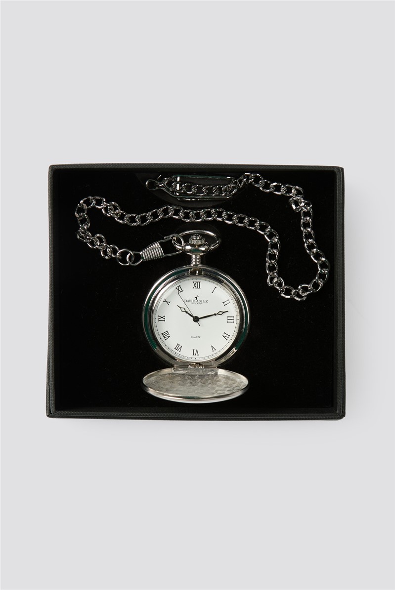 Silver Quartz Pocket Watch