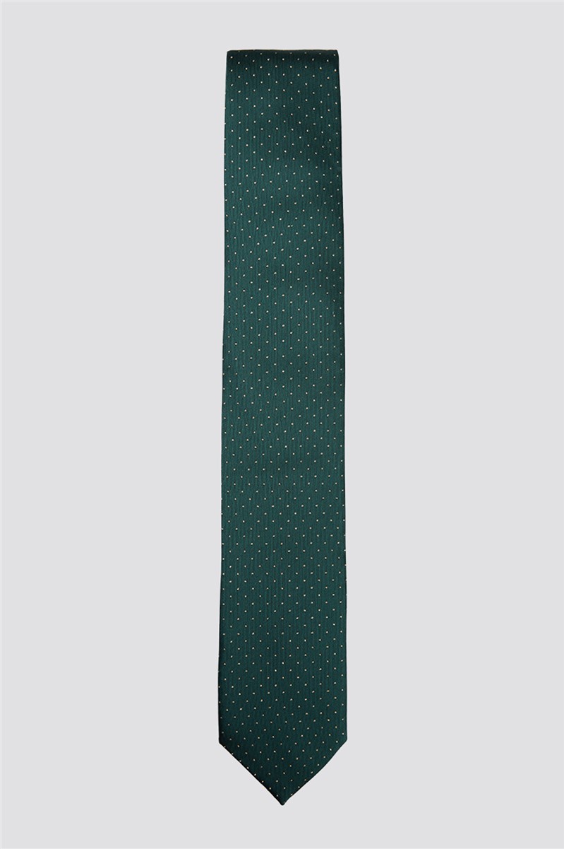  Emerald and Gold Polka Dot Tie