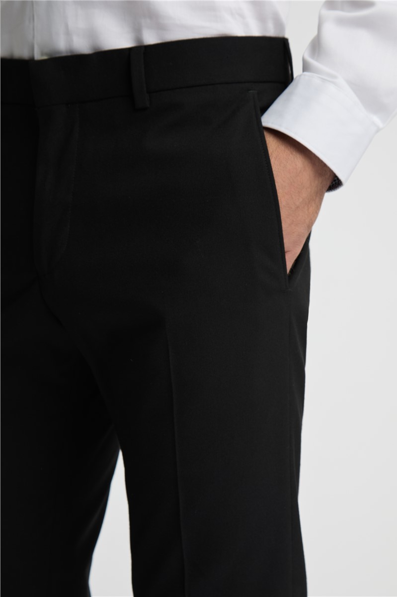  Regular Fit Black Stretch Suit