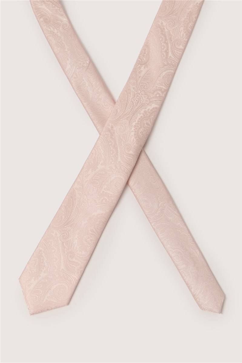  Pink Paisley Pocket Square