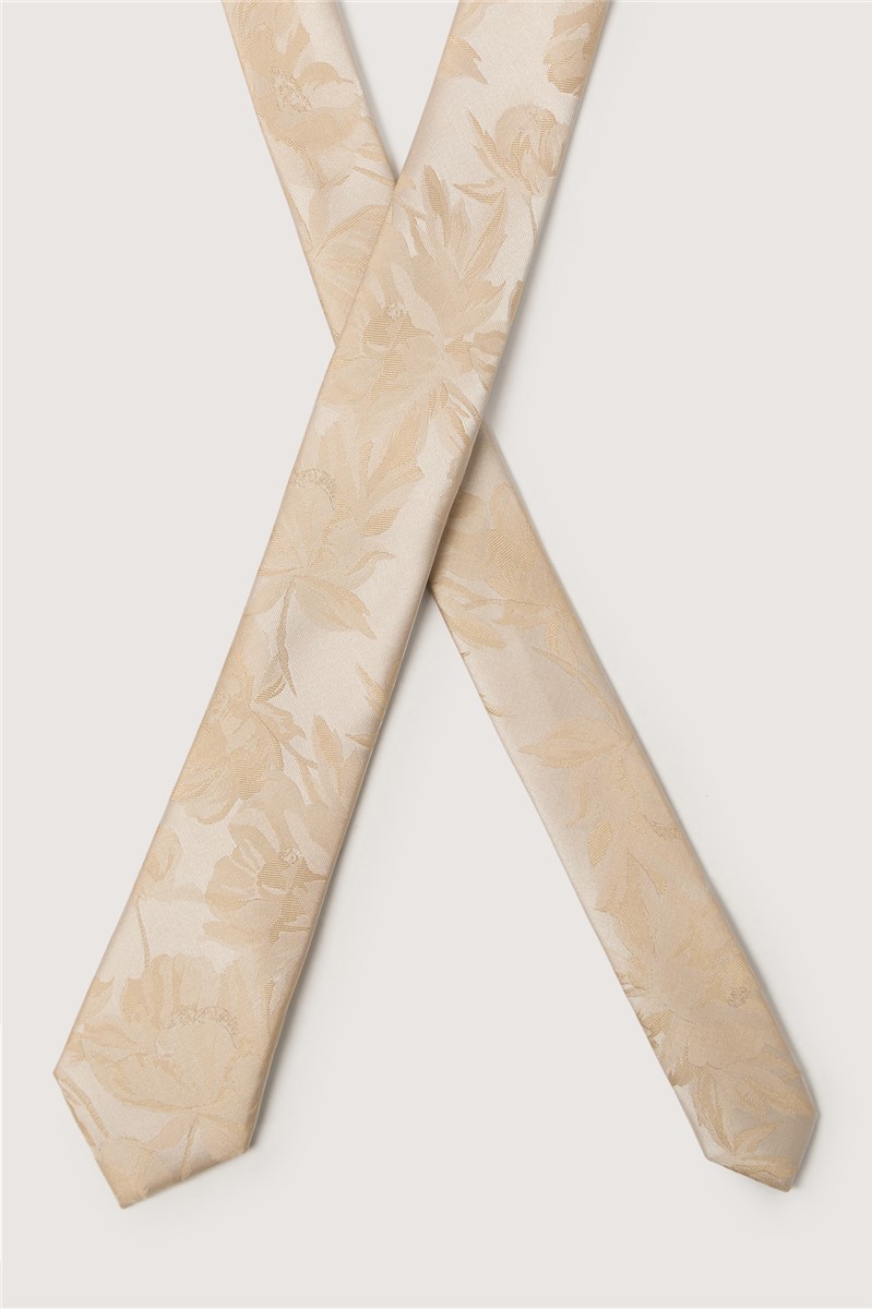  Champagne Summer Floral Tie