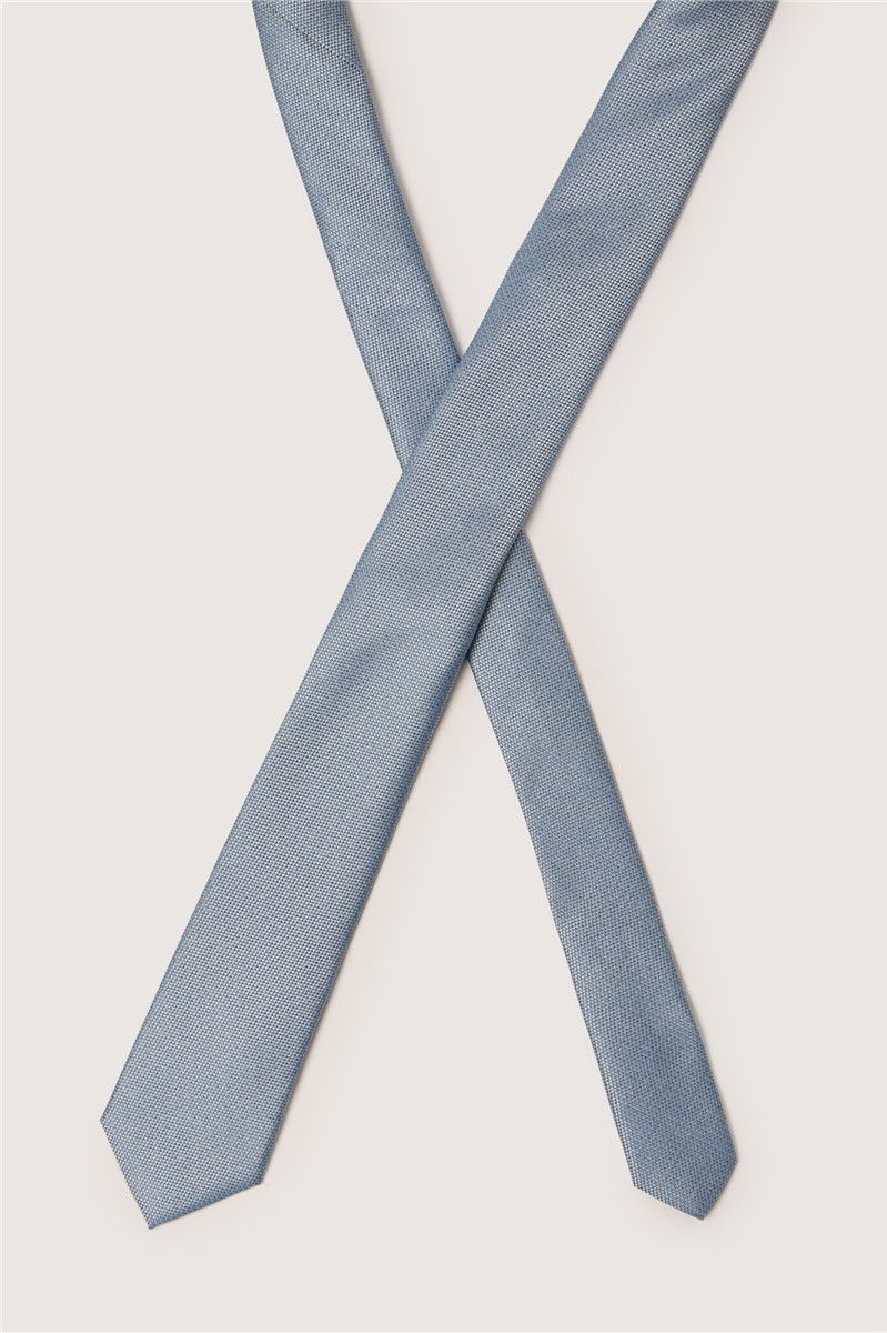  Light Blue Textured Tie