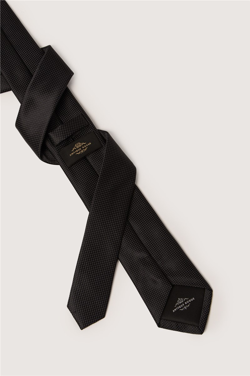  Black Textured Tie