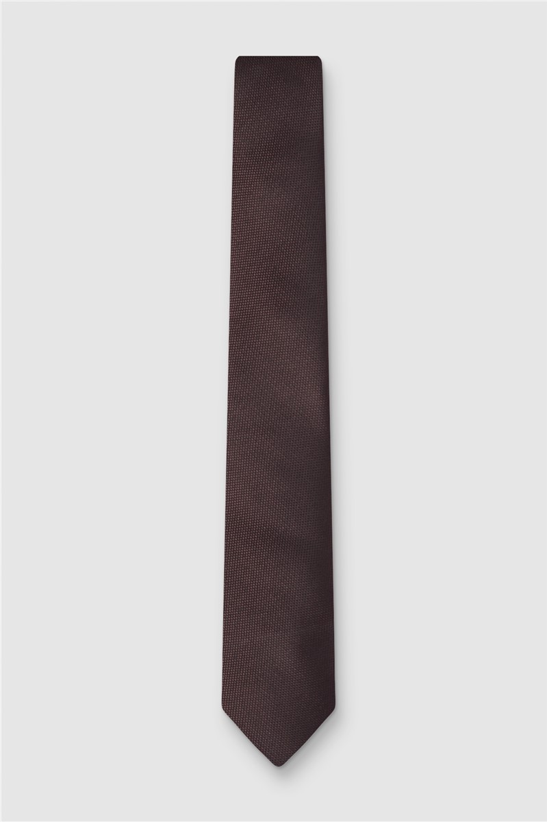  Brown Textured Tie