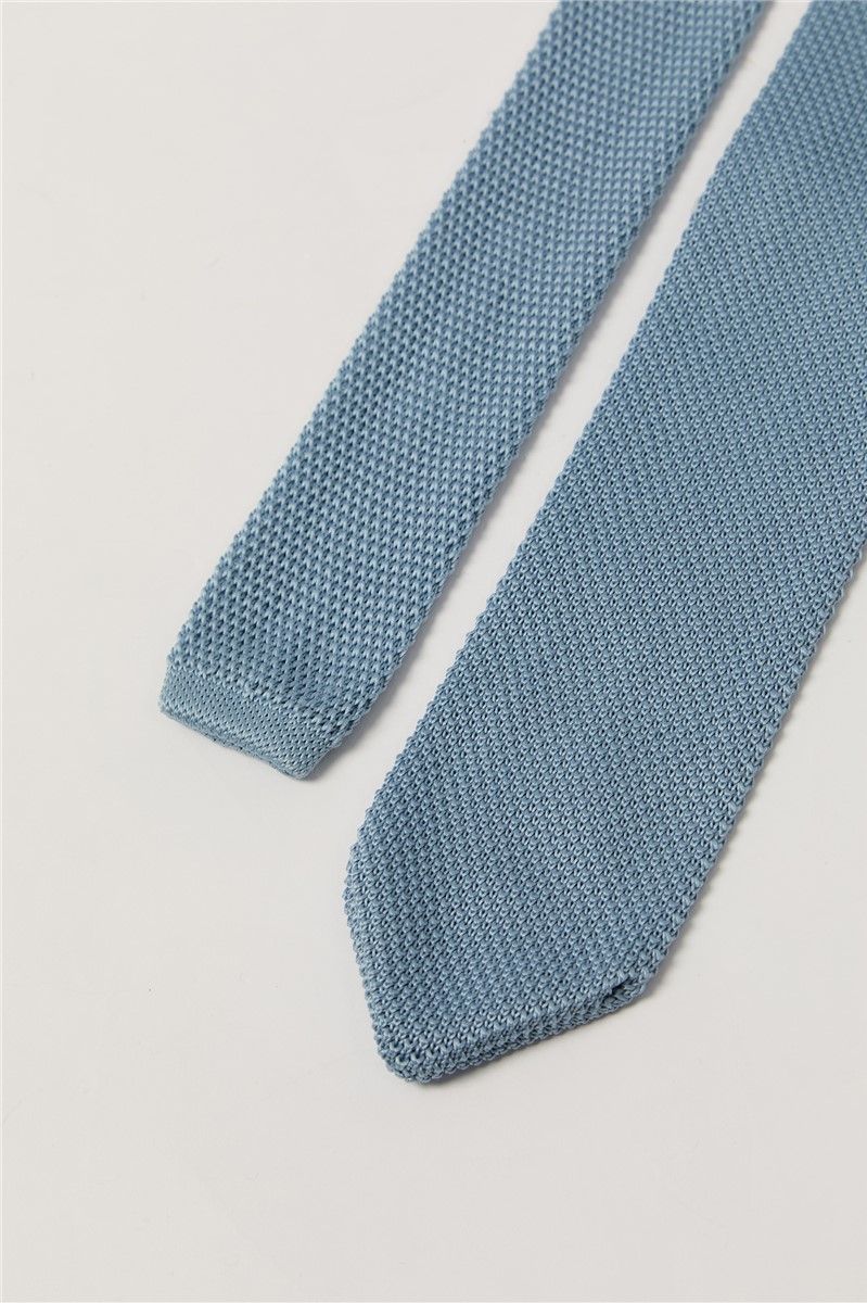  Blue Knitted Tie