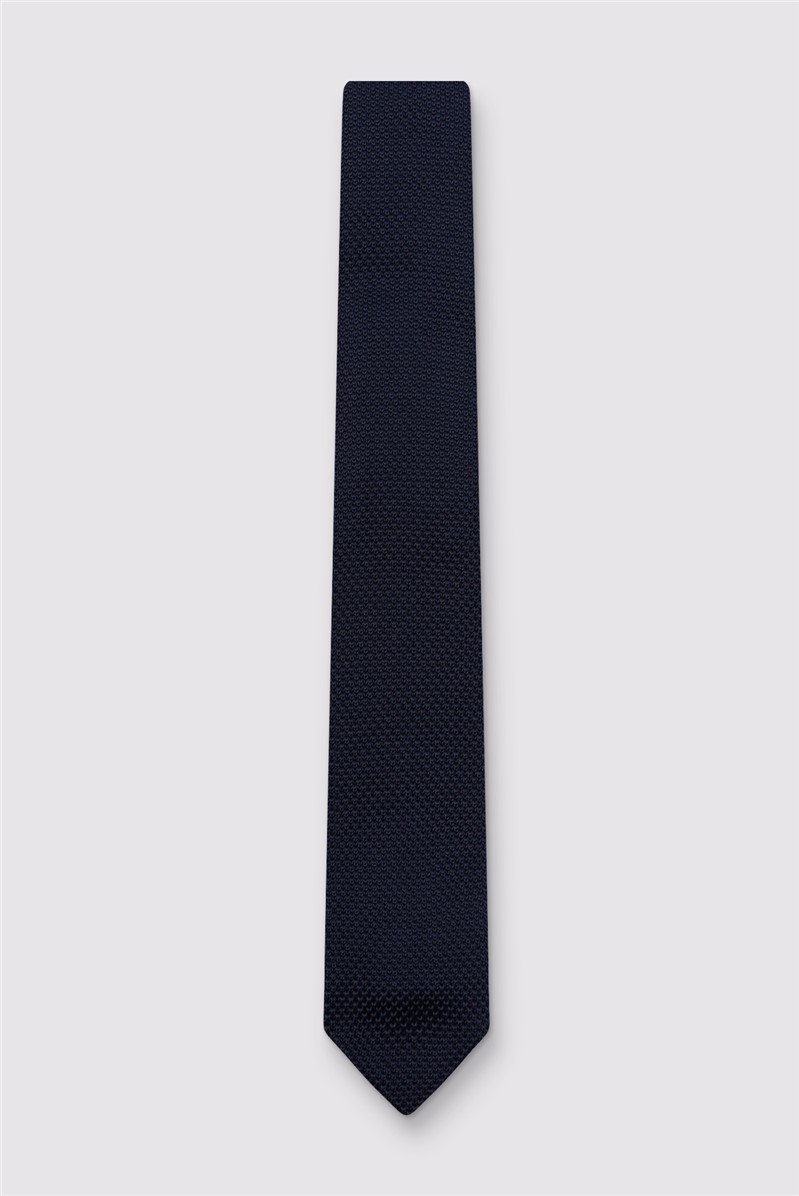  Navy Knitted Tie
