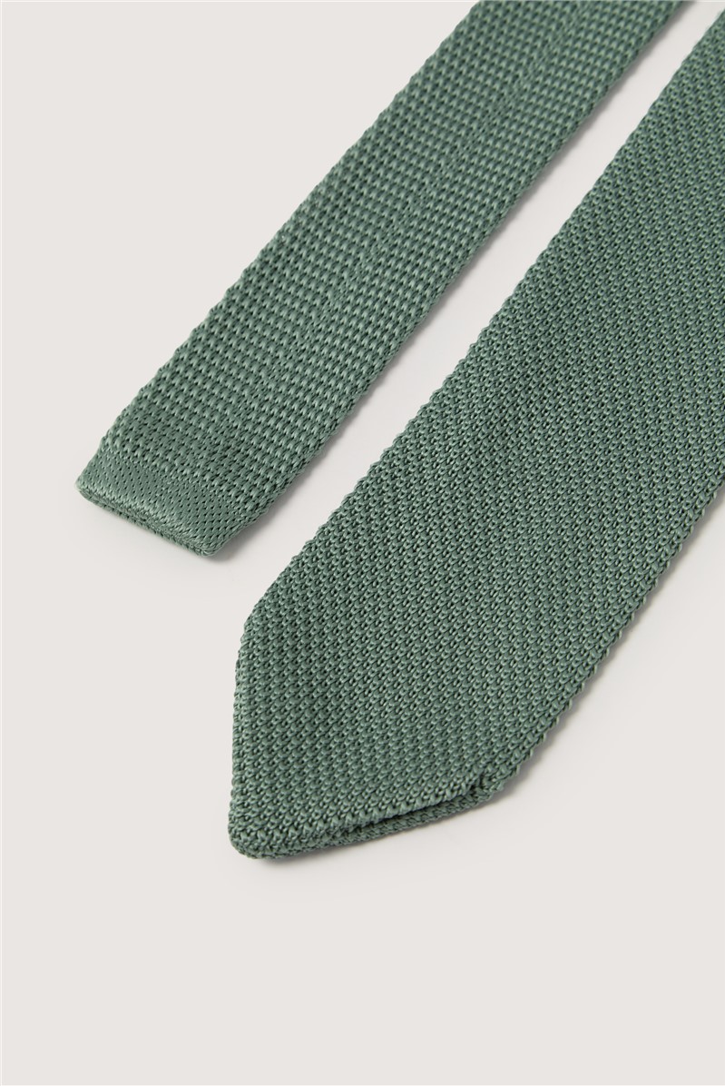  Sea Green Knitted Tie