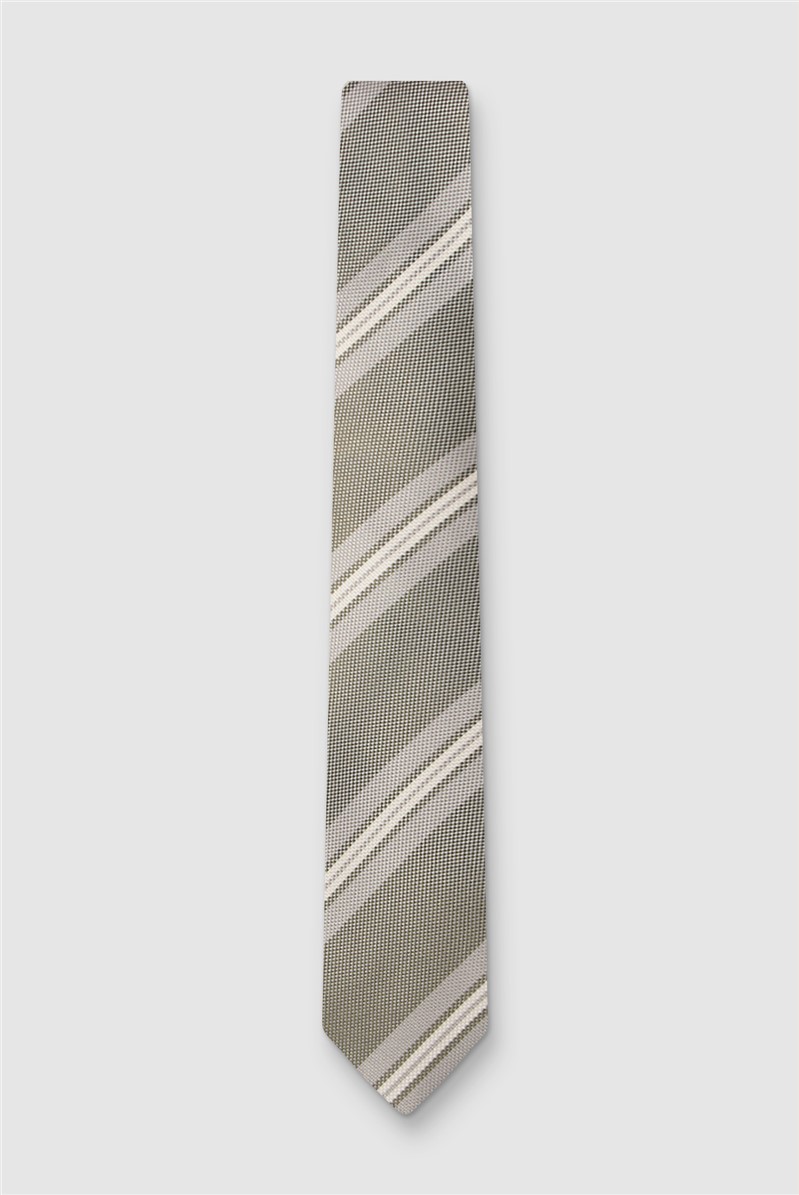  Sage Multi Stripe Silk Tie