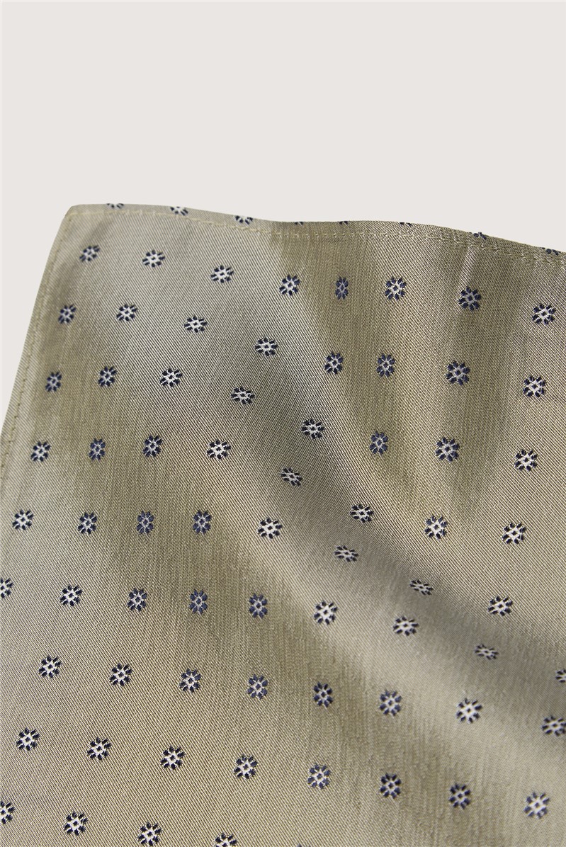  Sage Daisy Jacquard Silk Tie