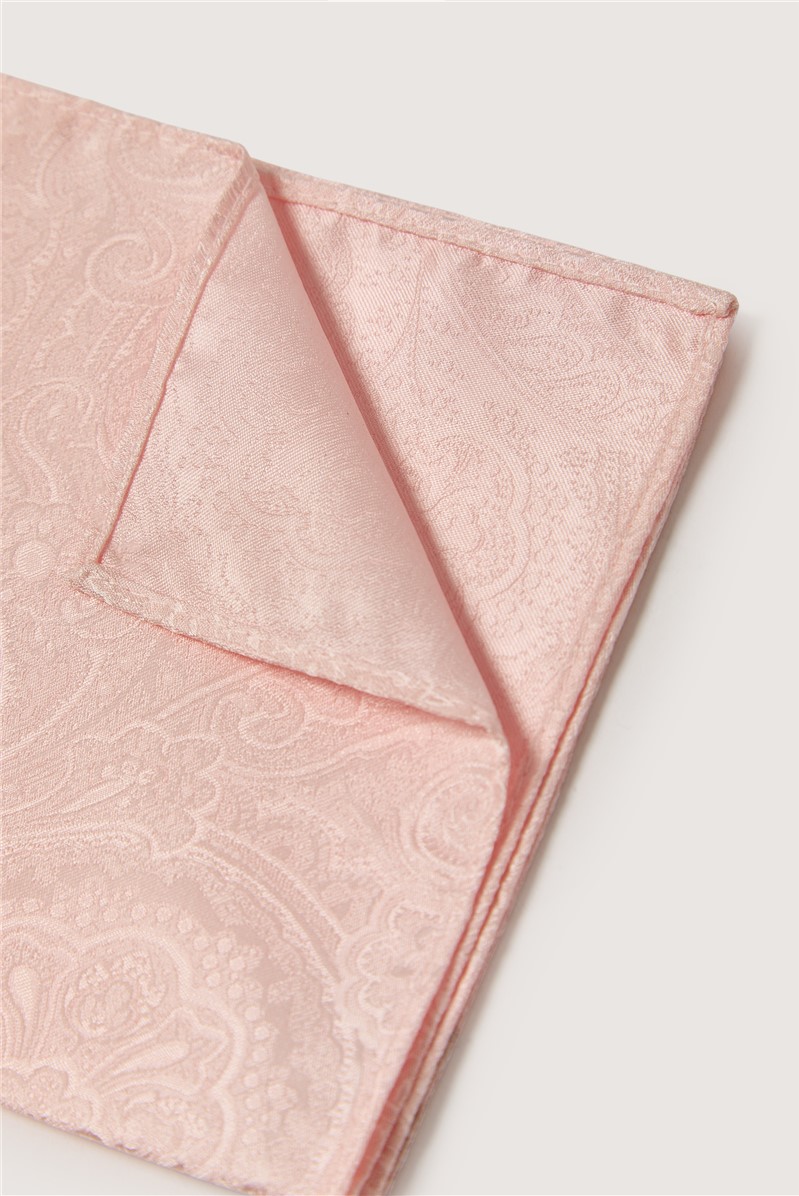  Pink Paisley Pocket Square
