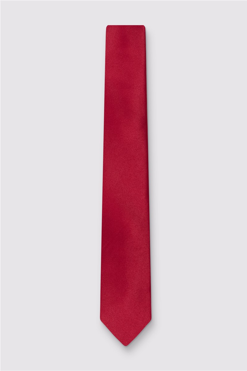  Slim Red Tie