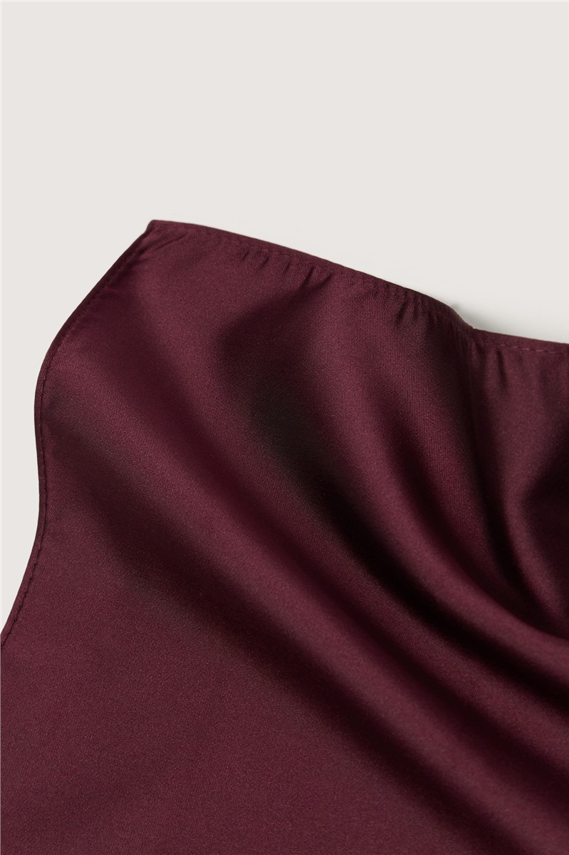  Burgundy Pocket Square