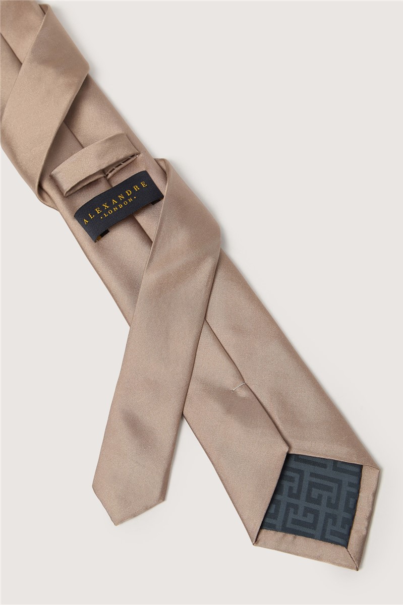  Taupe Silk Pocket Square